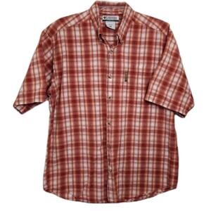 Columbia Sportswear Men's Shirt Size Medium Button Front Short Sleeve Casual